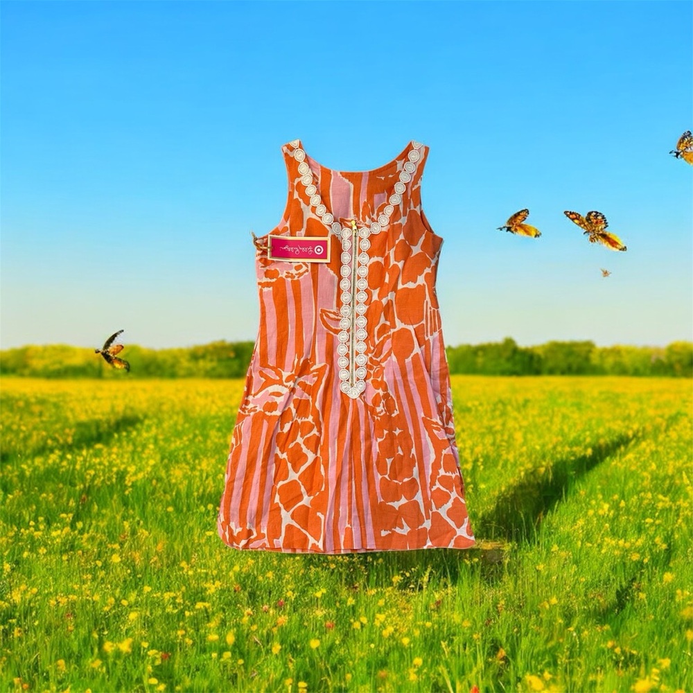 Lilly Pulitzer for Target Orange and Pink Dress size 4 NWT